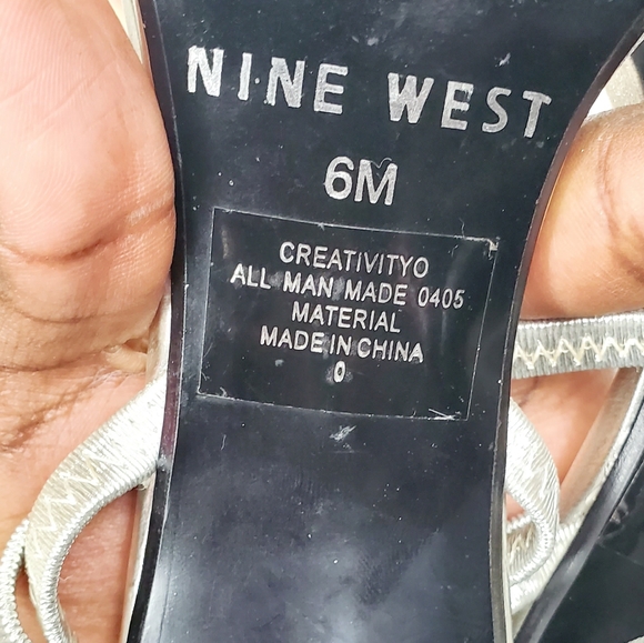 NINE WEST Strappy heels shoes size 6M - Picture 8 of 8